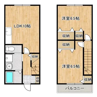HEIGHTS KUMA NISHI A棟の間取り