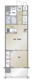 エンクレスト博多駅南II【9階】の間取り