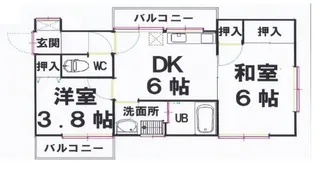 フローラひばりが丘【2階】の間取り