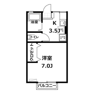 シティハイムオオクボ【1階】の間取り