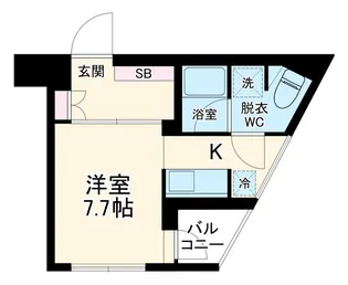 エストゥルース横浜子安【5階】の間取り