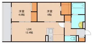 ルガロ市川【2階】の間取り