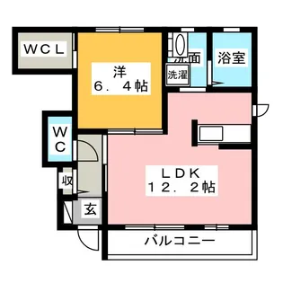 クレアスTM B【1階】の間取り