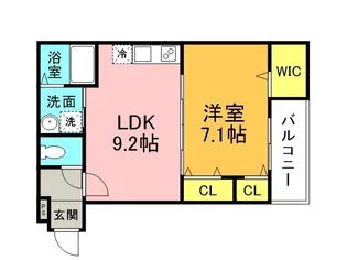 フジパレス羽倉崎駅前【1階】の間取り