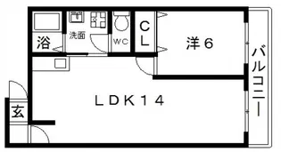 パークメゾン一刻館【4階】の間取り