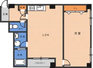 マンションSAWARABI【2階】の間取り
