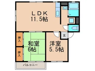 マ-ブル【2階】の間取り