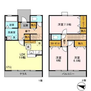 アルファタウン天王台の間取り