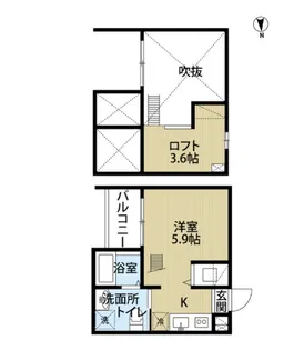 リシュテール【2階】の間取り