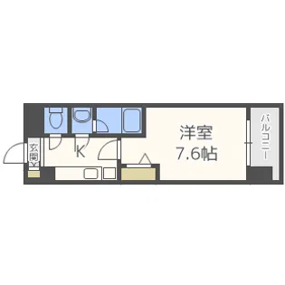 メゾン西梅田【8階】の間取り