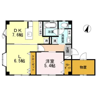 リバティーフジ A棟【1階】の間取り