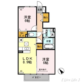 Droom加納【1階】の間取り