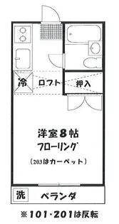 アイムコーポII【2階】の間取り