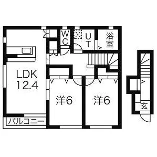 群馬県高崎市江木町【アパート】の間取り