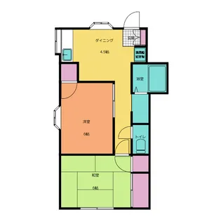 4丁目ハイツクローバ【2階】の間取り