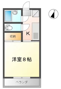 サンハイツ松木下 A【1階】の間取り