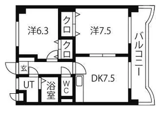 ユーミーリオグランデ【4階】の間取り