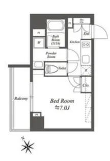 ブライズ白金台【8階】の間取り
