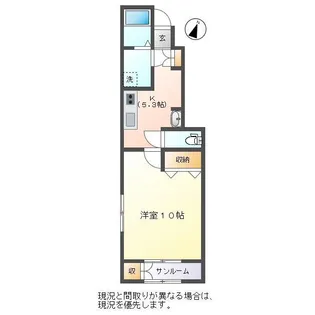 イーリッチテラス寺尾上【1階】の間取り