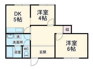 モンステラ鴨川【2階】の間取り