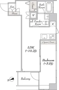 BluRock銀座イースト【2階】の間取り