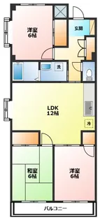 神奈川県小田原市久野【マンション】の間取り