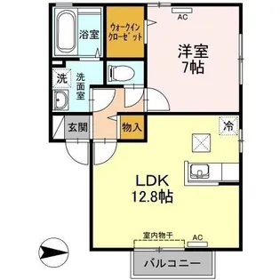 グランシャリオ E棟【2階】の間取り