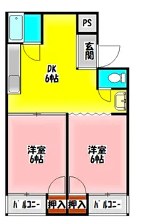 パシフィックヴィラ新森【3階】の間取り