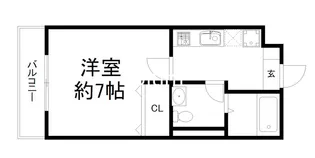 グリーンヒル桃山【3階】の間取り
