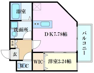 MOVE庚午北壱番館【2階】の間取り