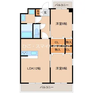 パークハウス【1階】の間取り