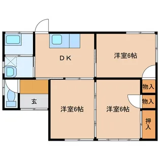 宮崎県都城市上川東1【一戸建】の間取り