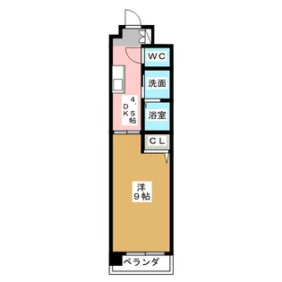 エクセルシオール栄【6階】の間取り