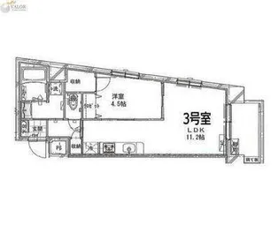エフォートレス鶴見【3階】の間取り