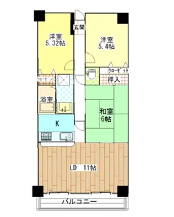 アイビー館【5階】の間取り