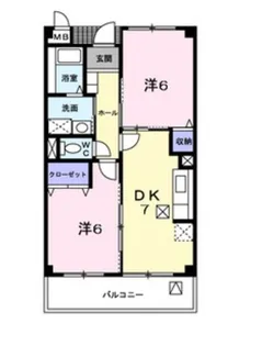 グラディオ屋代【3階】の間取り