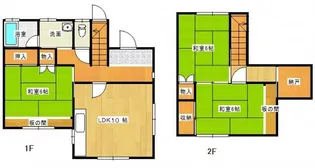 岡山県倉敷市西富井【一戸建】の間取り