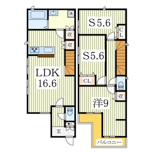 千葉県流山市美田【一戸建】の間取り