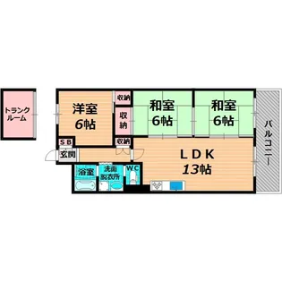 ハイマートすみれ【9階】の間取り