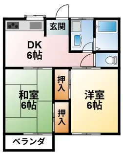 千葉県山武郡横芝光町古川【アパート】の間取り