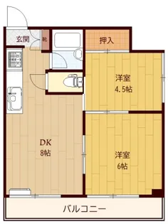 リバーサイドFK【4階】の間取り