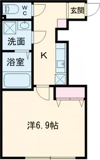 MQuarto瑞江II【1階】の間取り