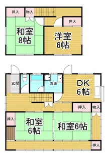 兵庫県宝塚市清荒神2【一戸建】の間取り