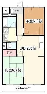 コーポ石川【4階】の間取り