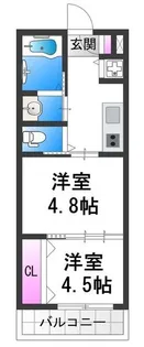 エムステージ平野本町II【3階】の間取り