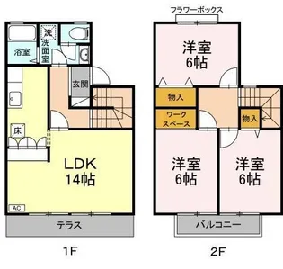 神奈川県横浜市戸塚区矢部町【一戸建】の間取り