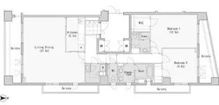 レジディア西麻布【13階】の間取り