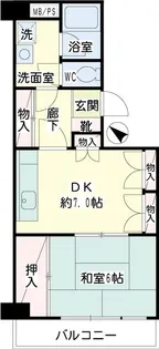 グリーンハイツ平安【3階】の間取り