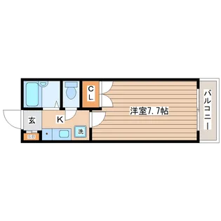 パークハイツ二軒茶屋【8階】の間取り