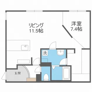 RESIDENCE SAPPORO T9【4階】の間取り